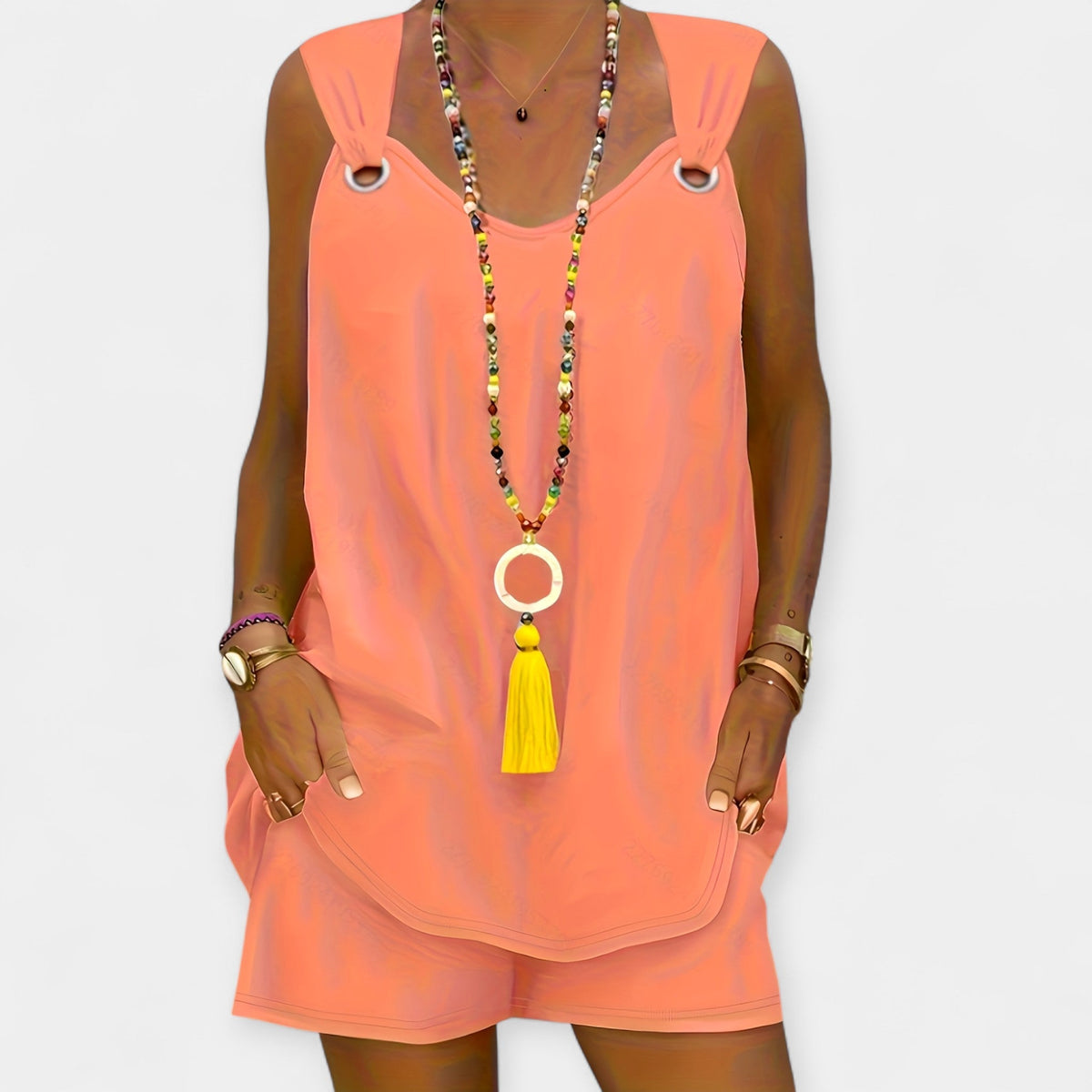 Sleeveless shorts set