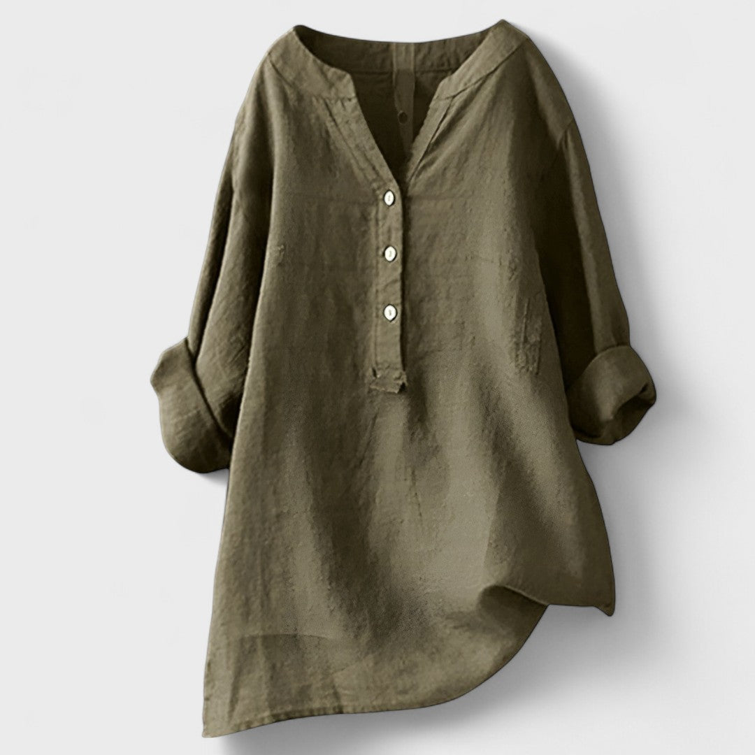Freya – Comfortable Button-Up Shirt