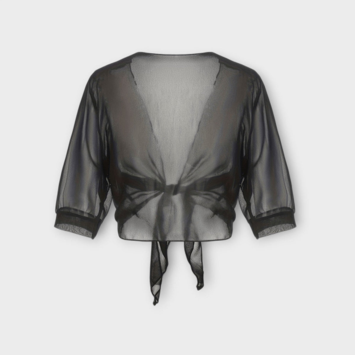 Olivia - Blouse with open front panel