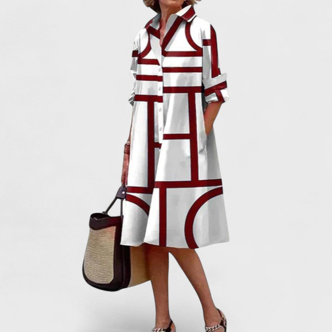Stella - Geometrically Elegant Dress
