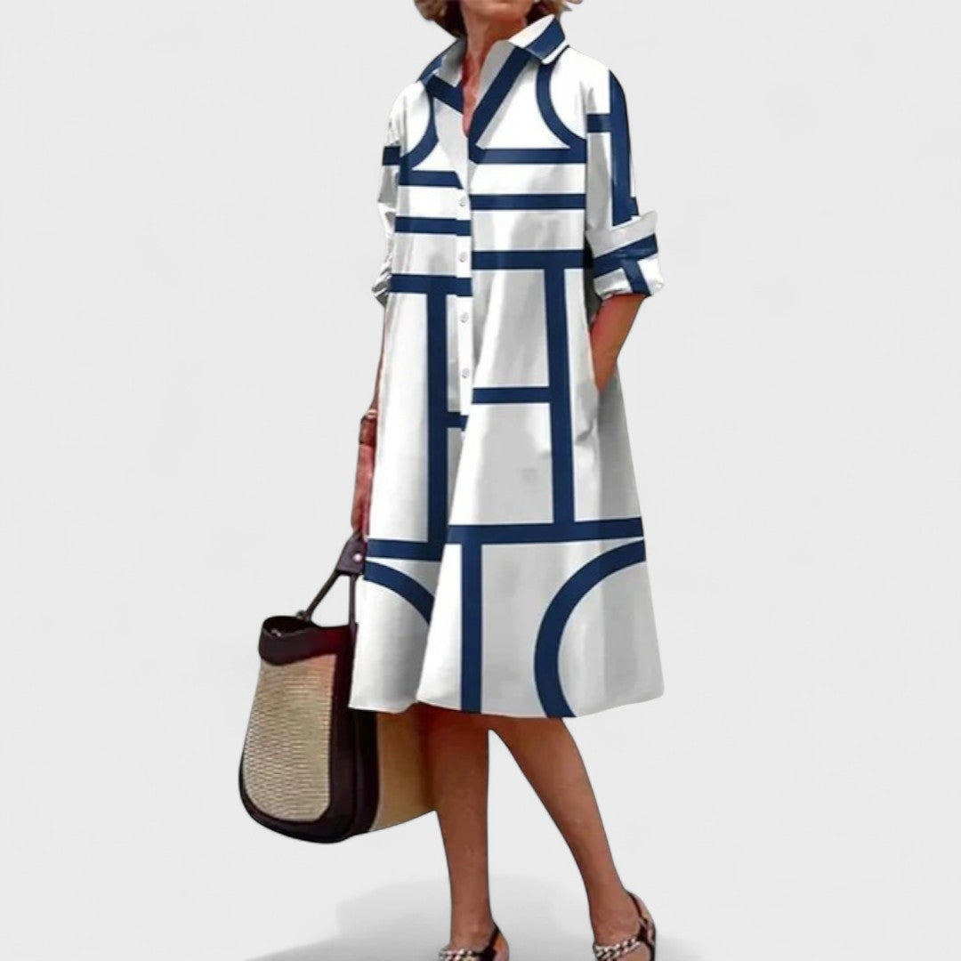 Stella - Geometrically Elegant Dress