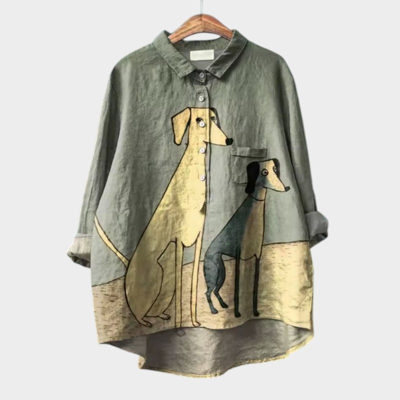 Amelie | Elegant Summer Linen Blouse