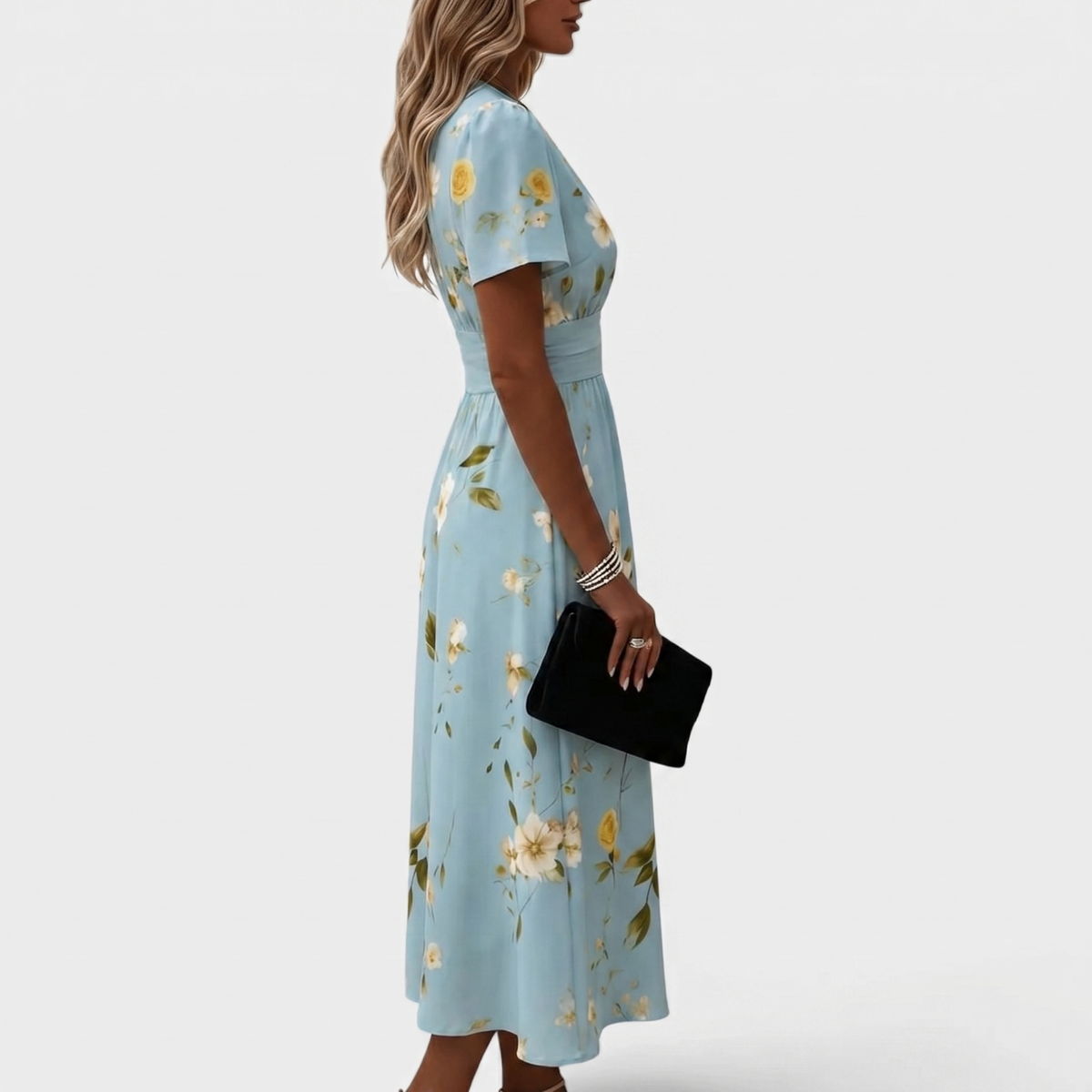 Dana | V-neck Elegant Midi Dress