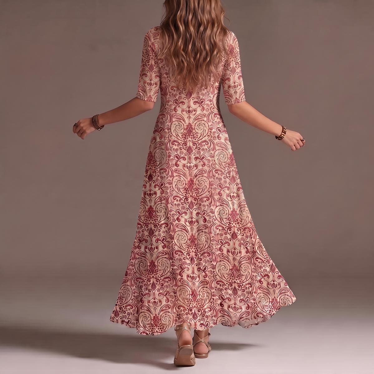 Rosalie | Vintage-ihlette Bohém Maxi Ruha