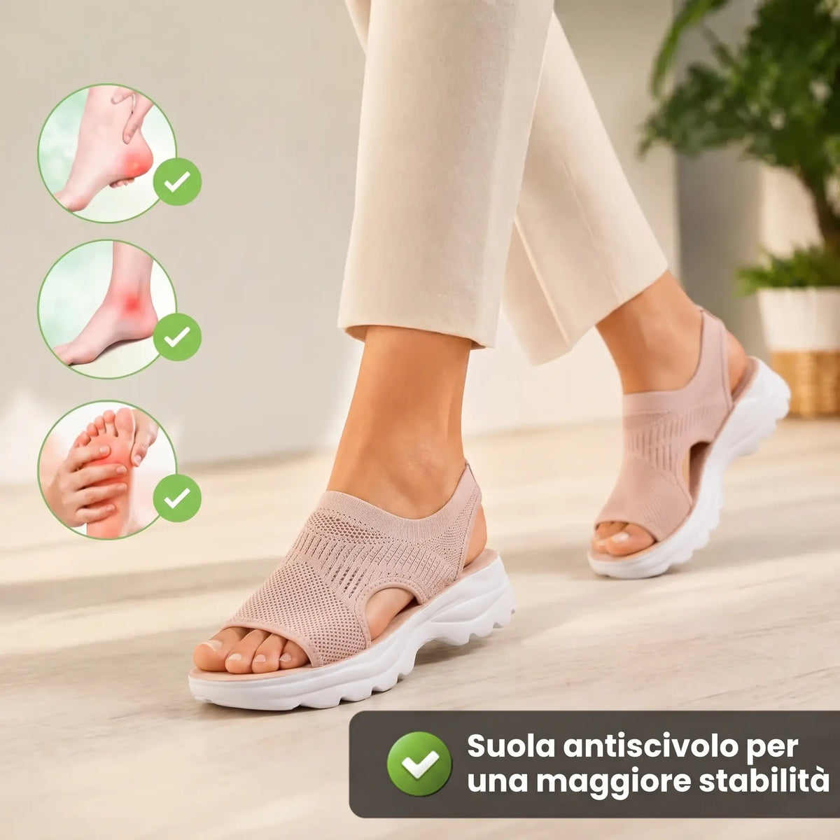 Noara Antiskid Ortopéd Szandál
