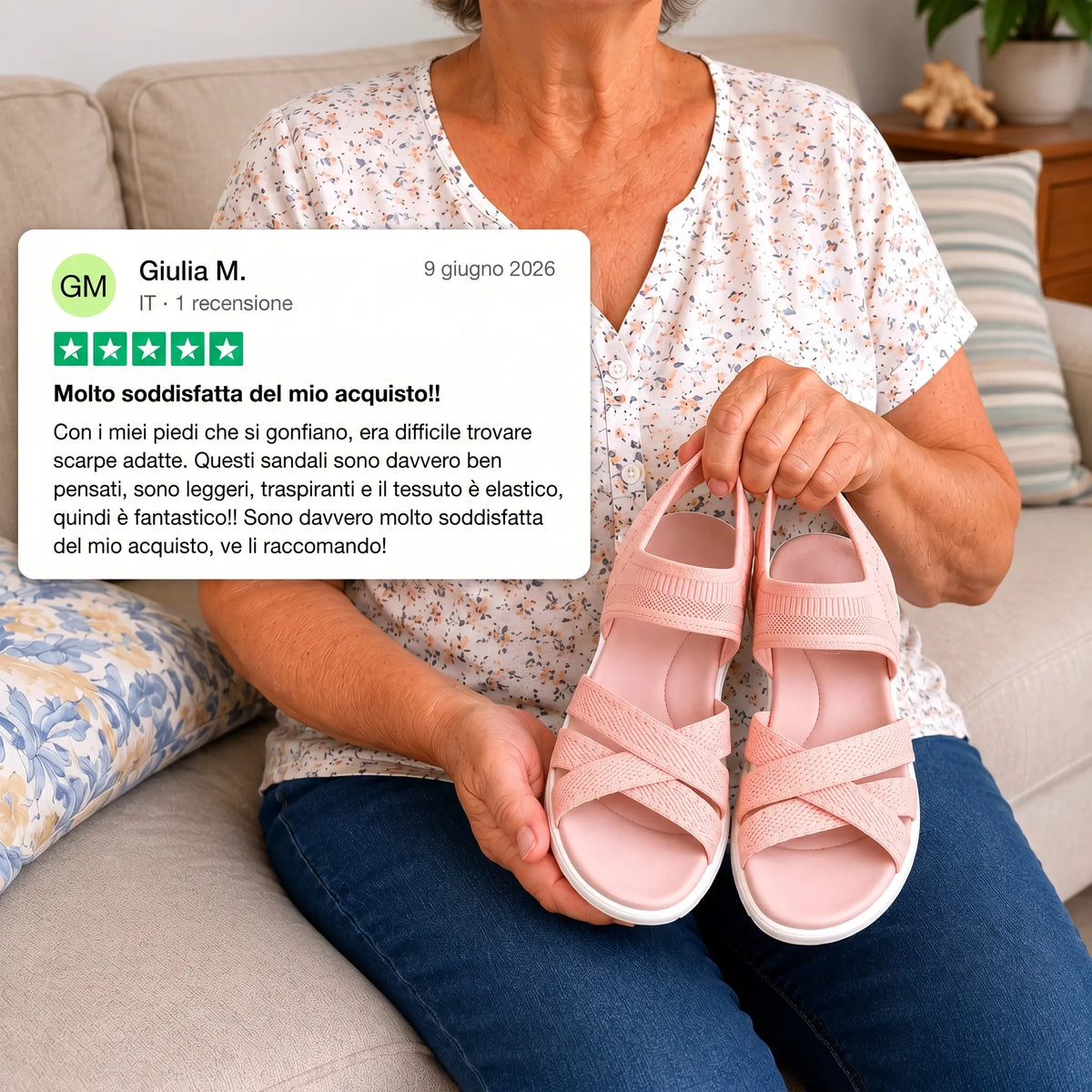 ErgoLina Ortopéd Komfort Szandál