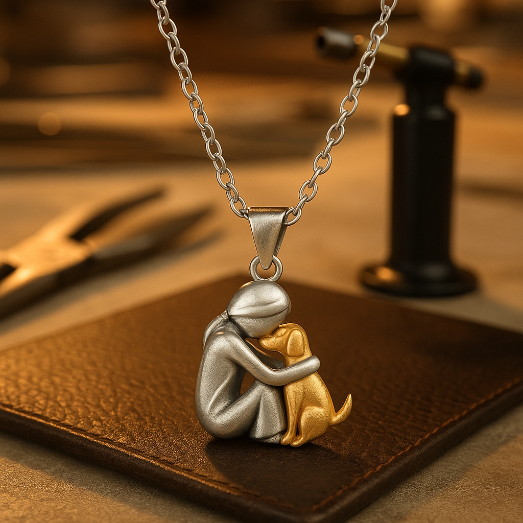 Hug Medallion Necklace