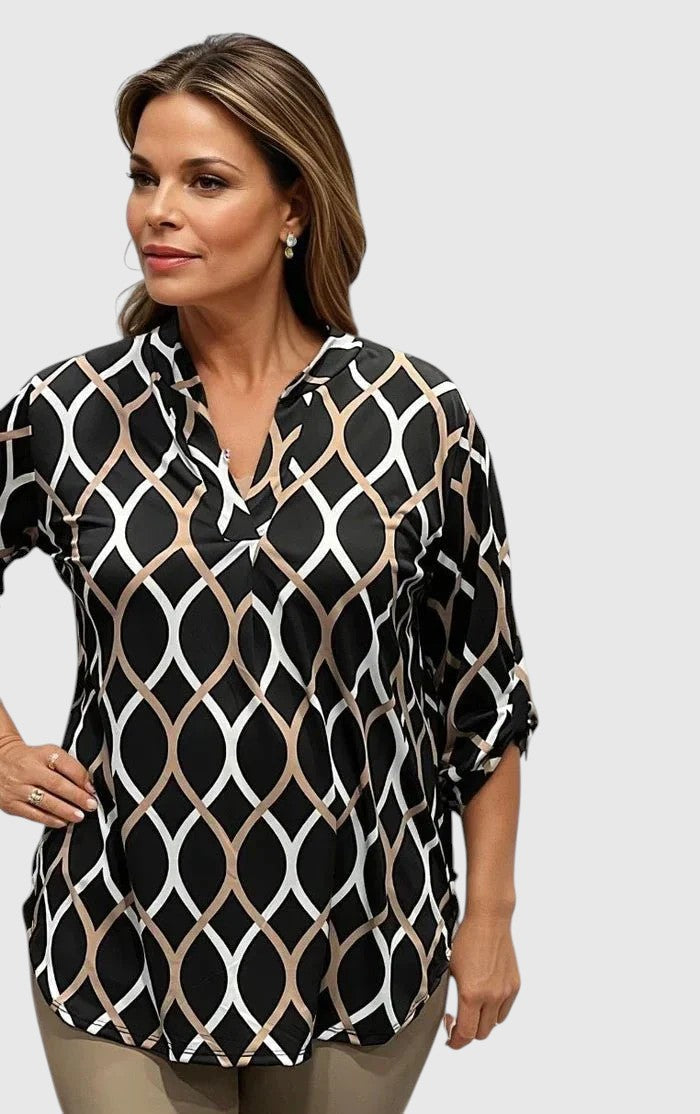 Noor – Graphic print blouse