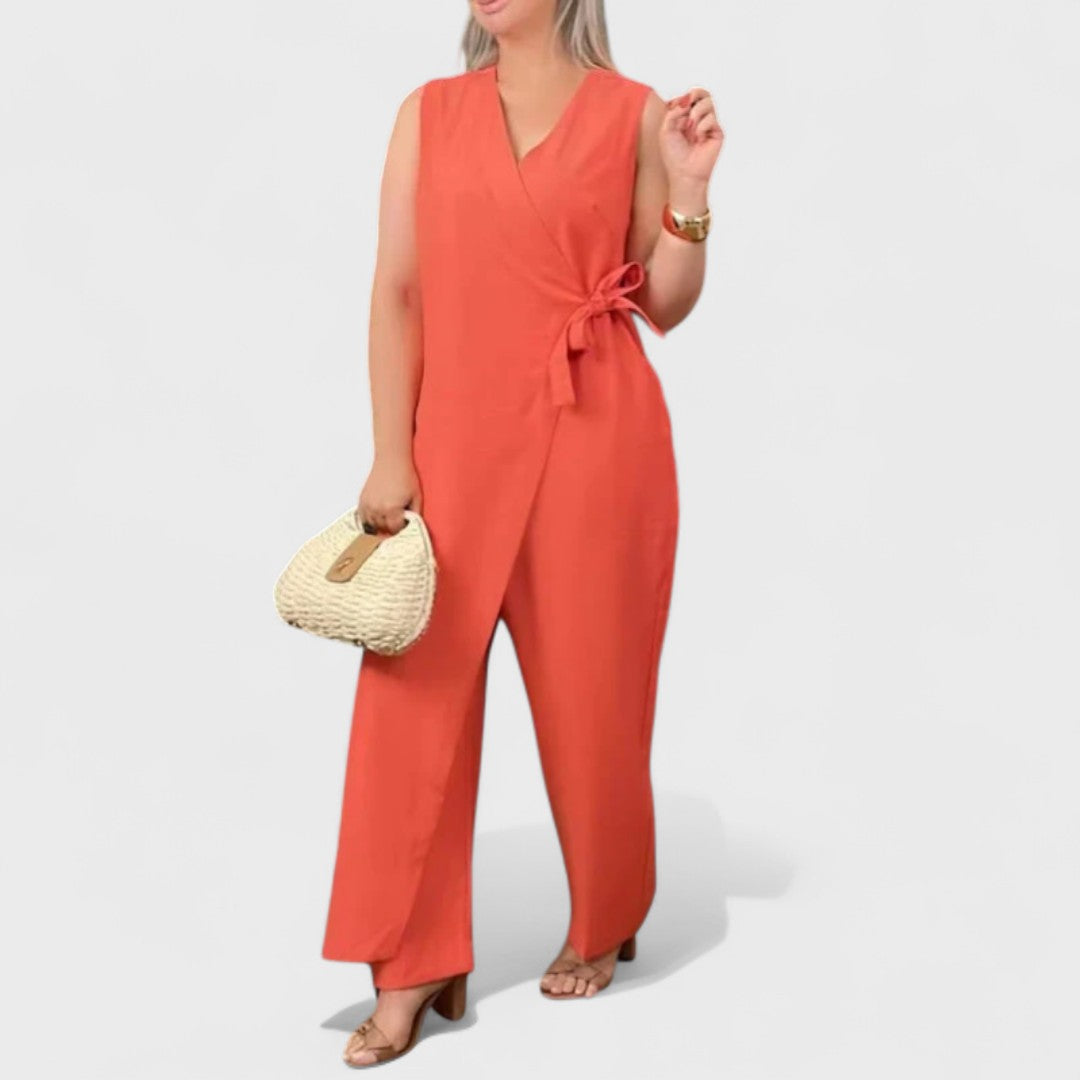 Milena - Elegant V-neck jumpsuit