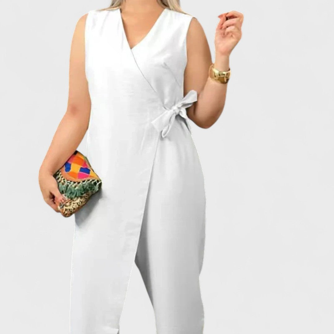 Milena - Elegant V-neck jumpsuit