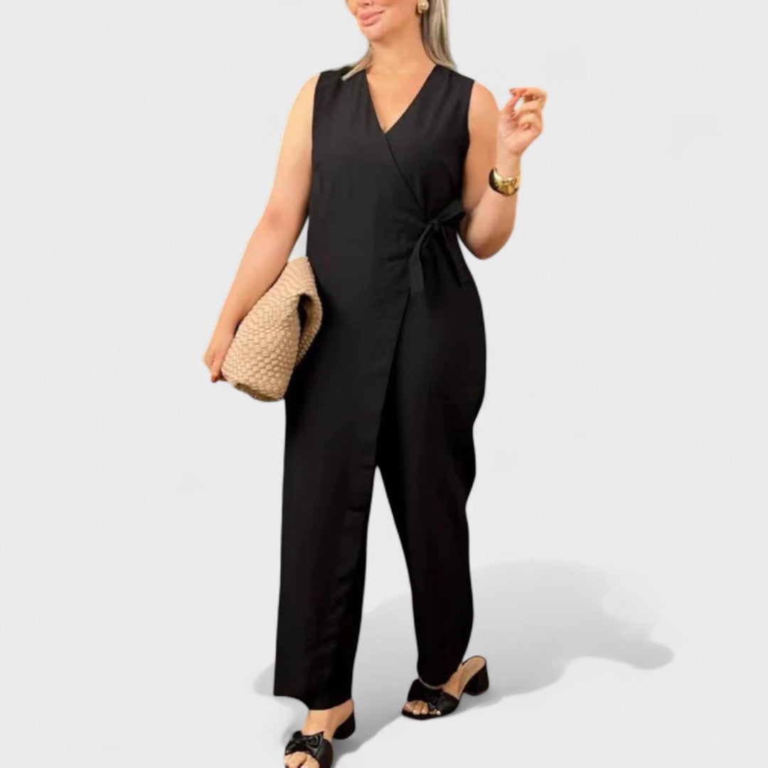 Milena - Elegant V-neck jumpsuit