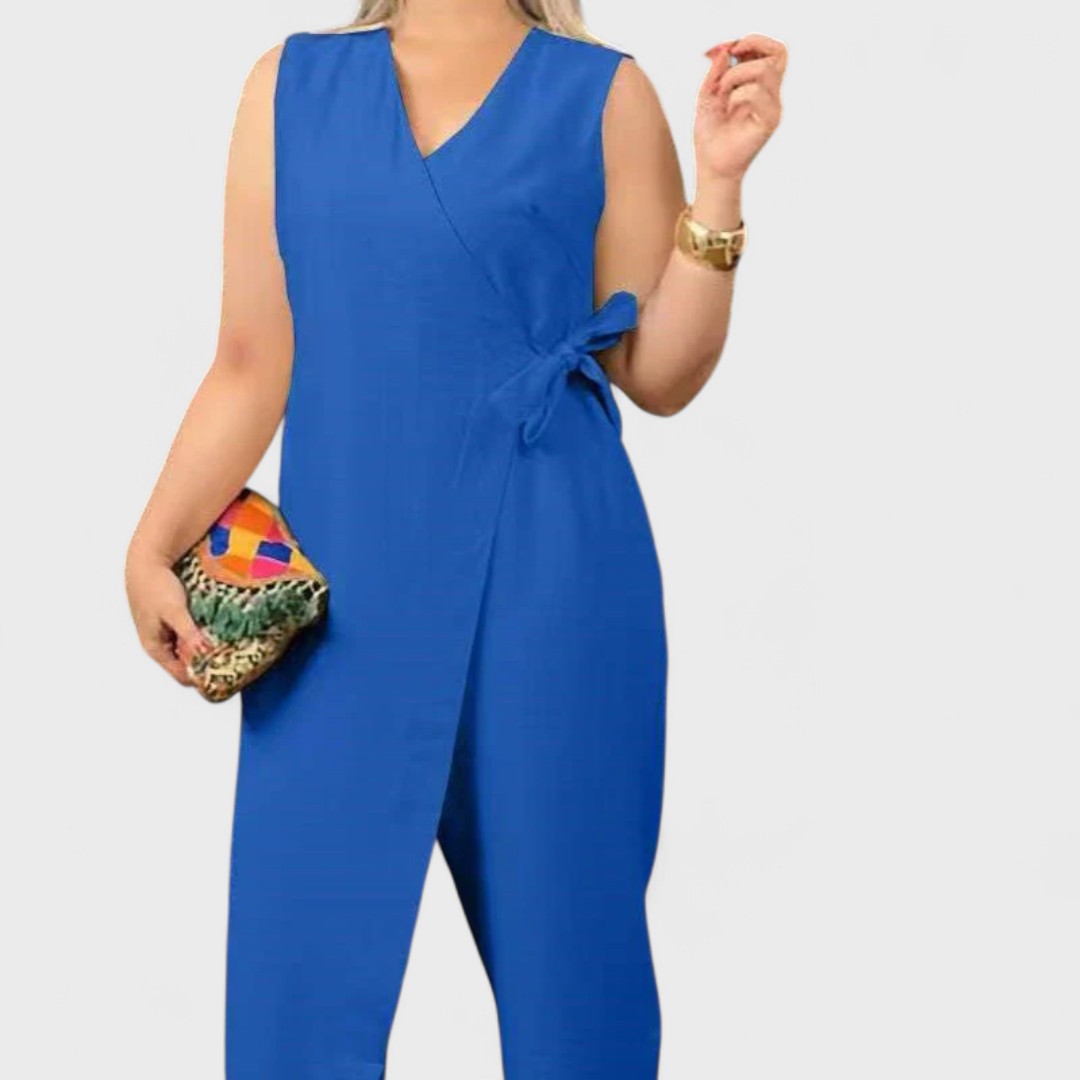 Milena - Elegant V-neck jumpsuit