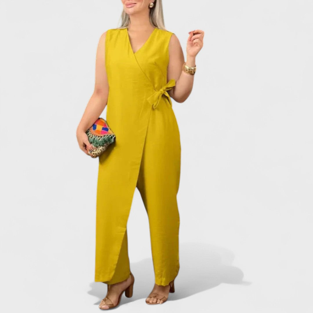 Milena - Elegant V-neck jumpsuit