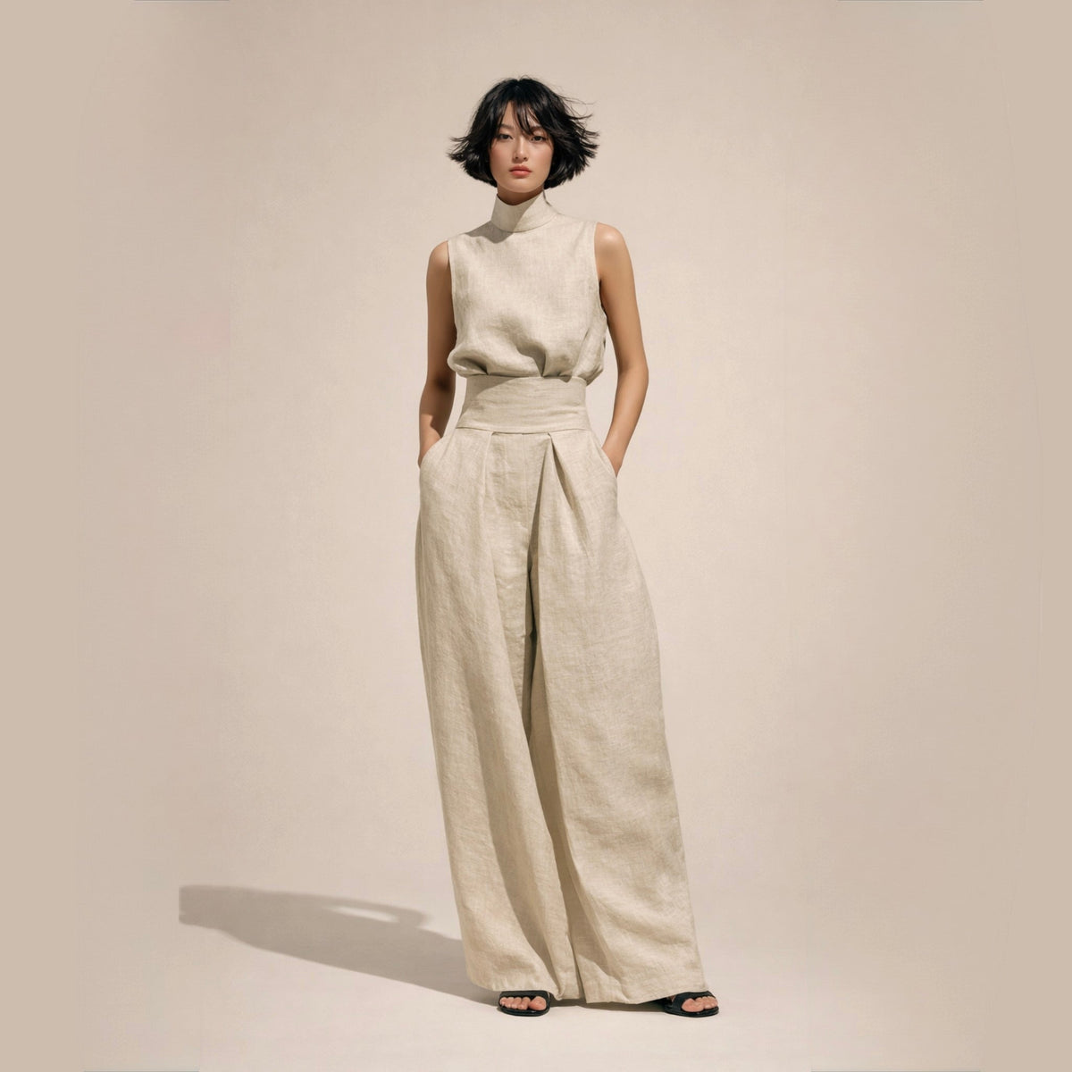 Elisa | Elegant High-Waisted Jumpsuit