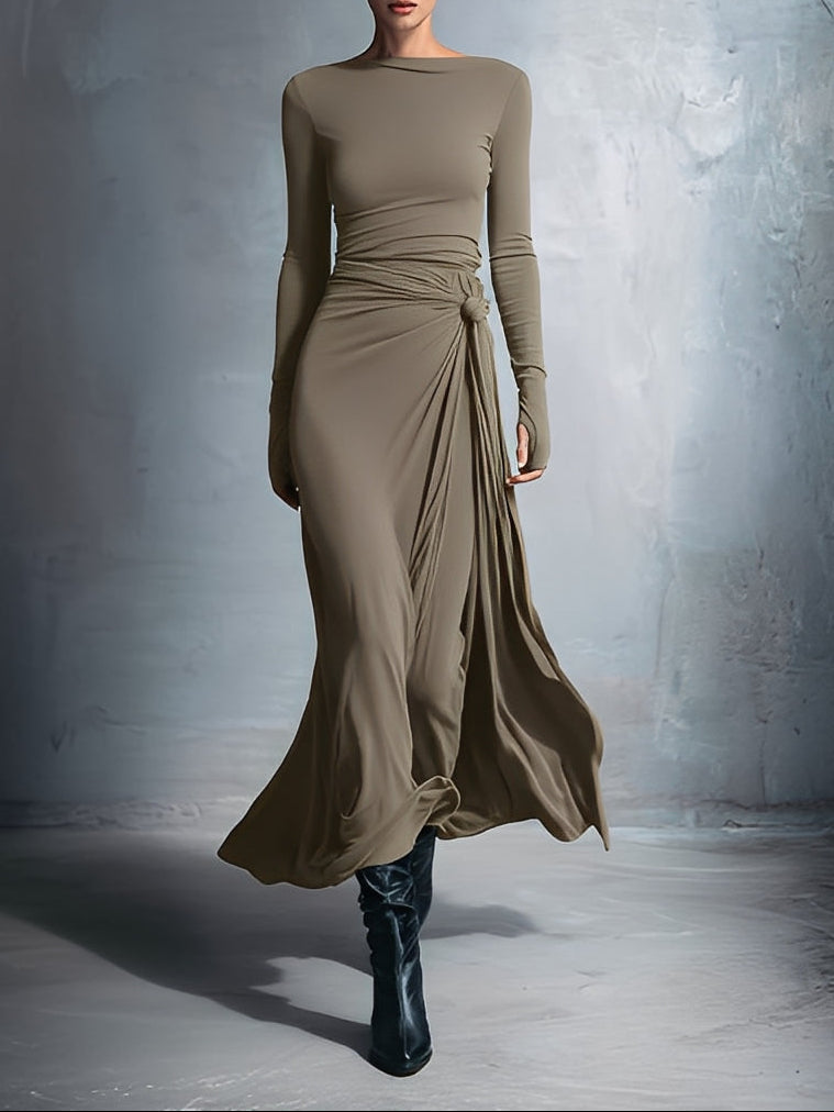 Ilinca | Side Knot Maxi Dress