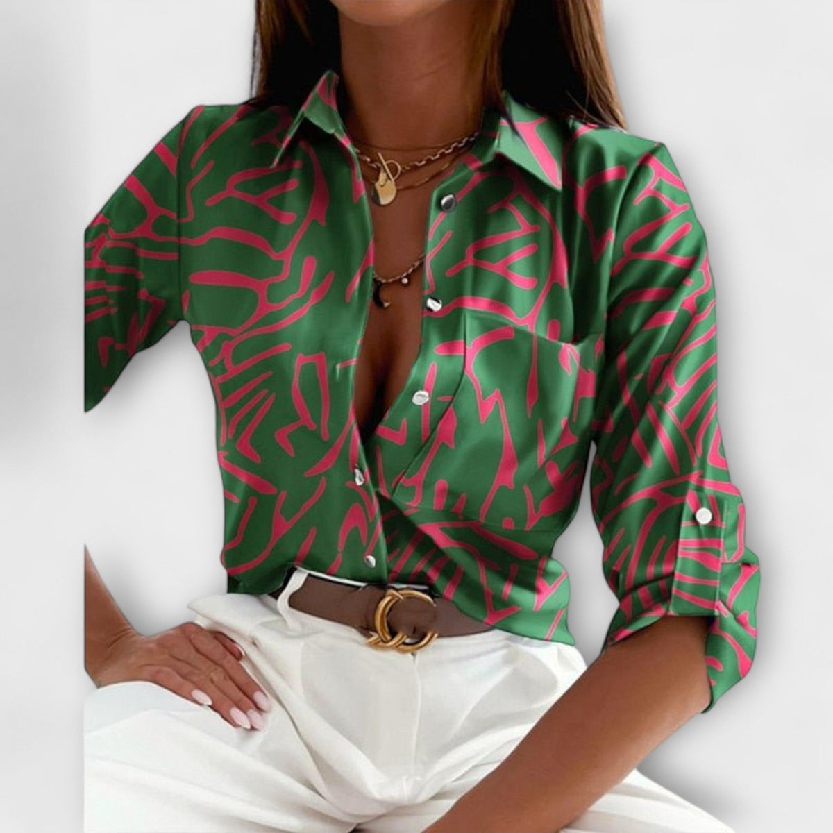 Classic collared blouse