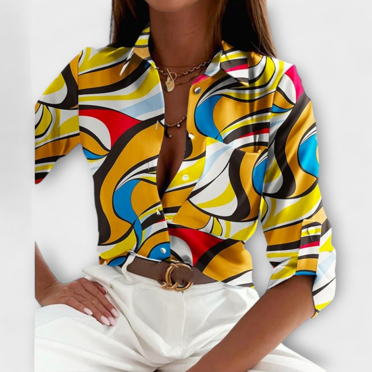 Classic collared blouse