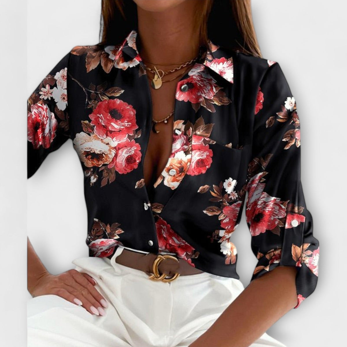 Classic collared blouse