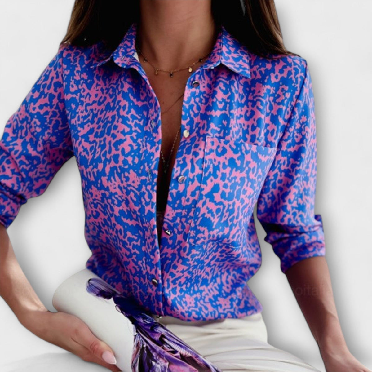Classic collared blouse